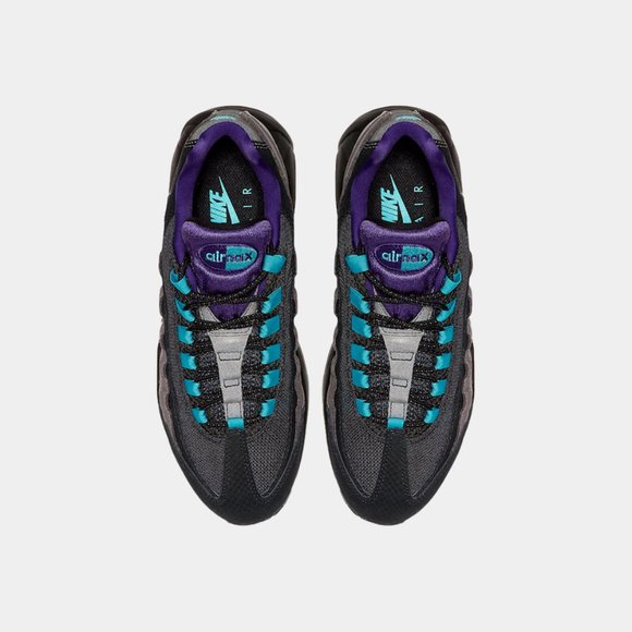 Nike Air Max 95 Black Court Purple Teal Nebula - Picture 4 of 6